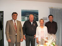 Ehrung Familie Dördelmann mit Bürgermeister Bermann und Geschäftsführer Weingartner